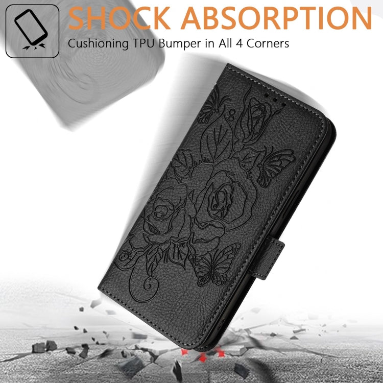 For Infinix Zero 30 5G Embossed Rose RFID Anti-theft Leather Phone Case