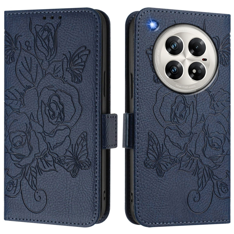 For Infinix Zero 40 5G / 4G Embossed Rose RFID Anti-theft Leather Phone Case
