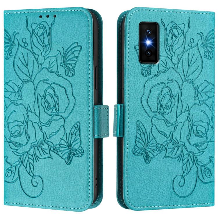 For Infinix GT 30 Pro Embossed Rose RFID Anti-theft Leather Phone Case
