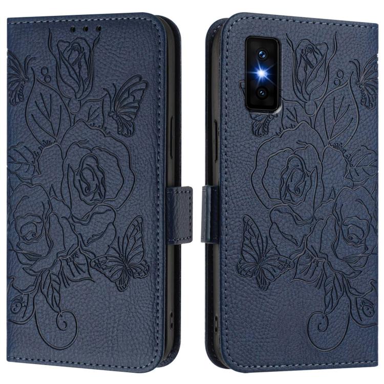 For Infinix GT 30 Pro Embossed Rose RFID Anti-theft Leather Phone Case