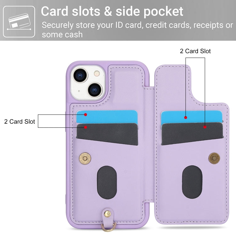 For iPhone 11 Crossbody Flower Pattern Leather Phone Case