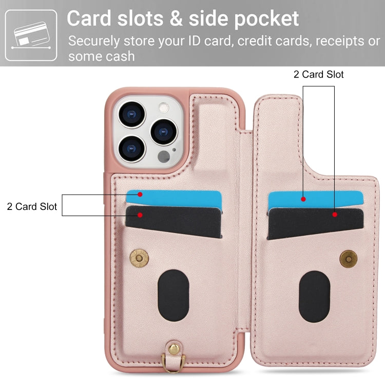 For iPhone 12 Pro Max Crossbody Flower Pattern Leather Phone Case