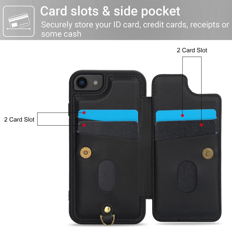 For iPhone 17e / 16e Crossbody Flower Pattern Leather Phone Case