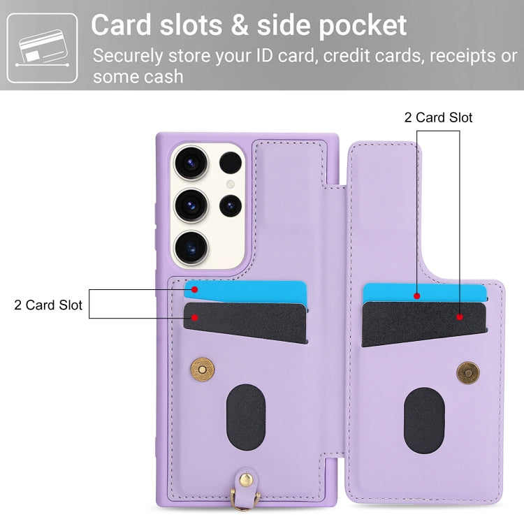 For Samsung Galaxy S22 Ultra 5G Crossbody Flower Pattern Leather Phone Case