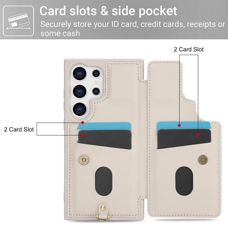 For Samsung Galaxy S26 Ultra 5G Crossbody Flower Pattern Leather Phone Case