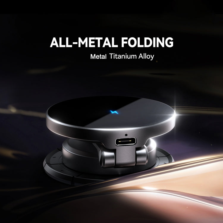JOYROOM JR-ZS408 Metal Car Magnetic Wireless Charger Holder - Black