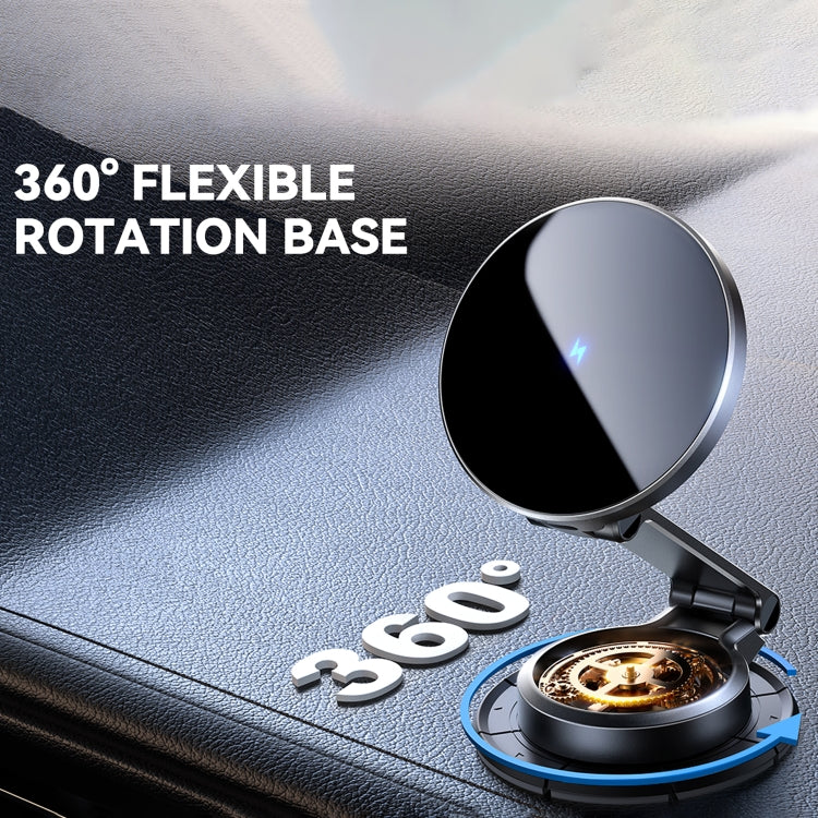 JOYROOM JR-ZS408 Metal Car Magnetic Wireless Charger Holder - Black