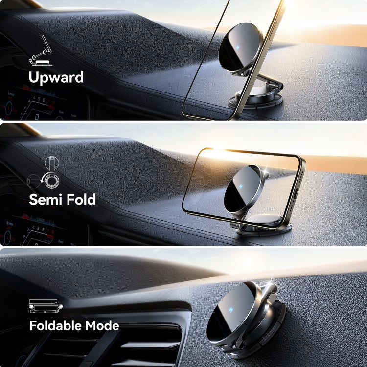 JOYROOM JR-ZS408 Metal Car Magnetic Wireless Charger Holder - Black