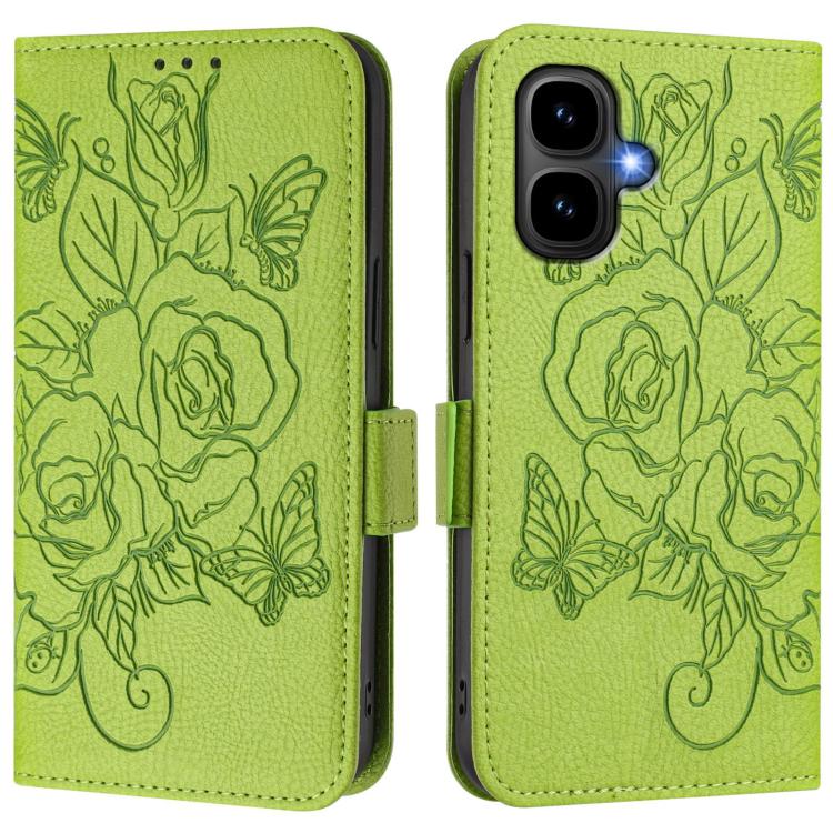 For Tecno Pop 10 / Infinix Smart 10 4G Embossed Rose RFID Anti-theft Leather Phone Case