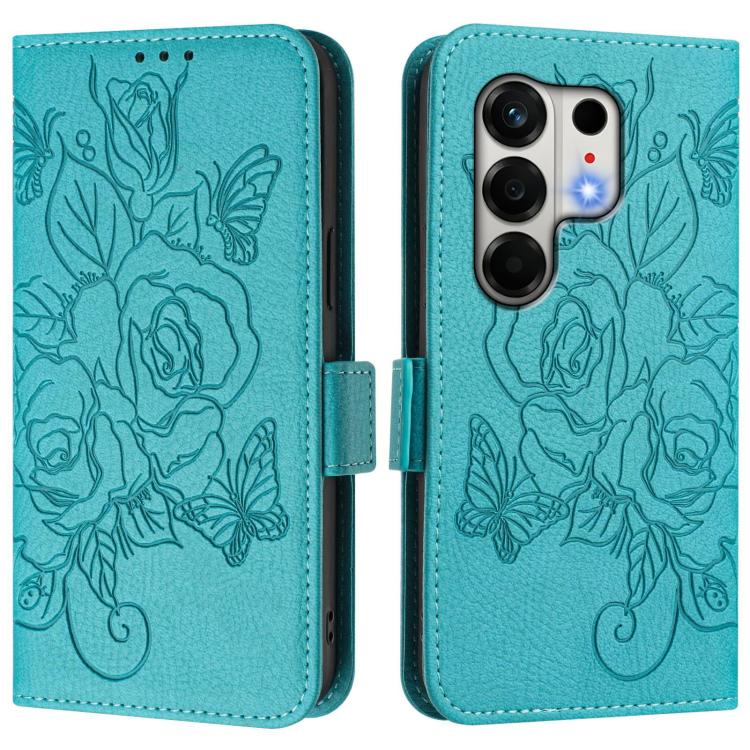For Tecno Camon 50 4G Embossed Rose RFID Anti-theft Leather Phone Case