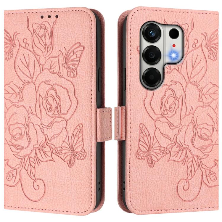 For Tecno Camon 50 4G Embossed Rose RFID Anti-theft Leather Phone Case