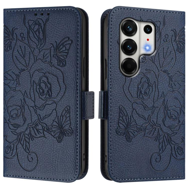 For Tecno Camon 50 Pro 4G Embossed Rose RFID Anti-theft Leather Phone Case