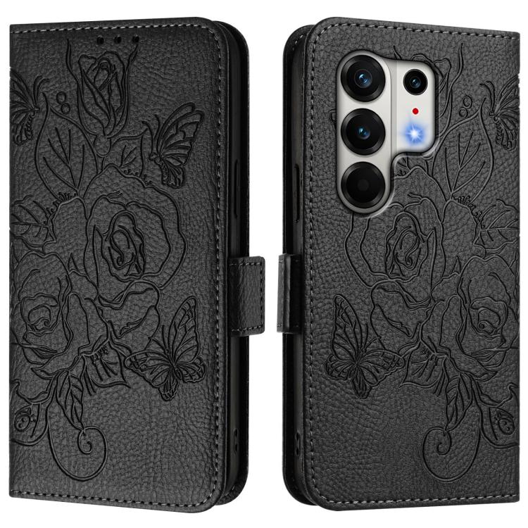 For Tecno Camon 50 Pro 4G Embossed Rose RFID Anti-theft Leather Phone Case