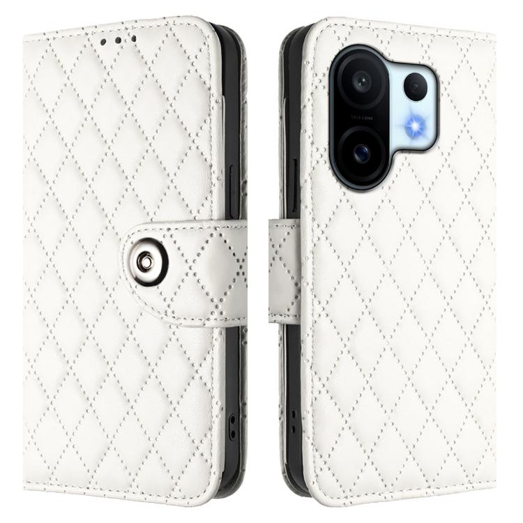 For vivo S30 Pro mini Rhombic Texture Flip Leather Phone Case with Lanyard