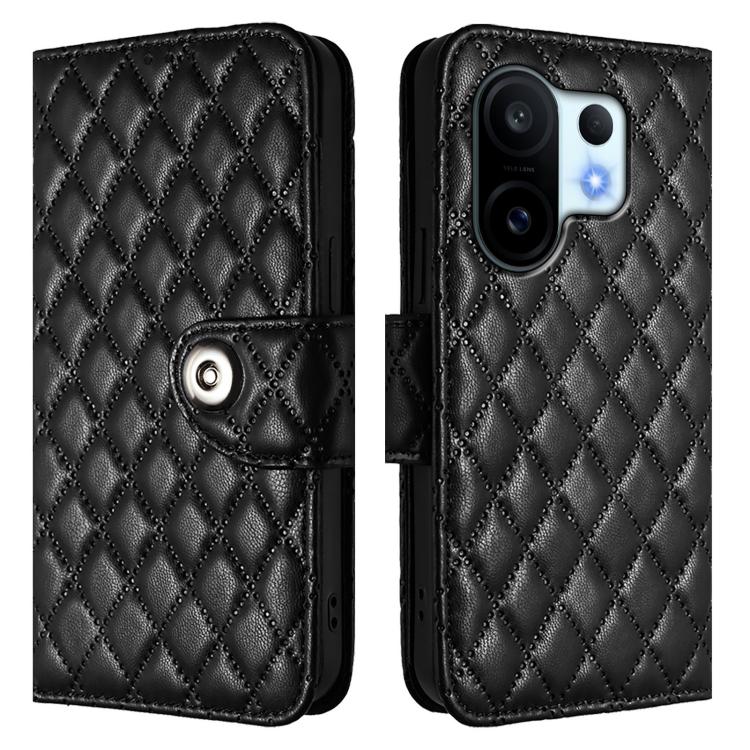 For vivo S30 Pro mini Rhombic Texture Flip Leather Phone Case with Lanyard