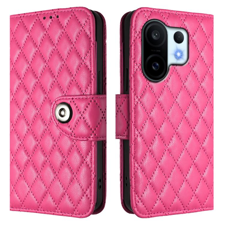 For vivo S30 Pro mini Rhombic Texture Flip Leather Phone Case with Lanyard