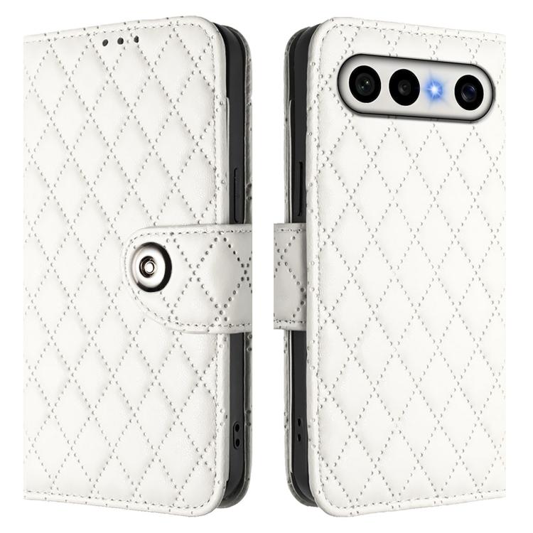 For vivo X300 FE 5G Russia / 5G Zeiss Rhombic Texture Flip Leather Phone Case with Lanyard