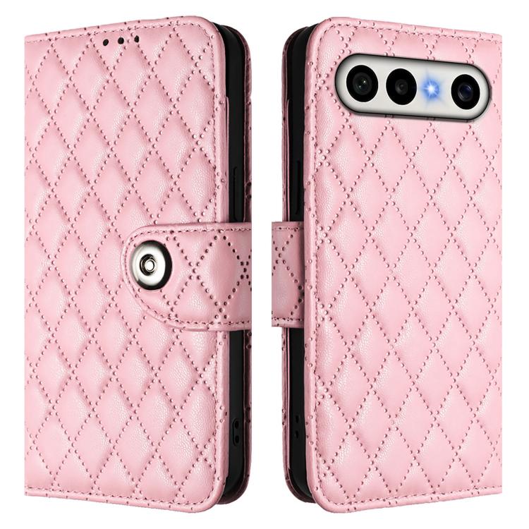 For vivo X300 FE 5G Russia / 5G Zeiss Rhombic Texture Flip Leather Phone Case with Lanyard