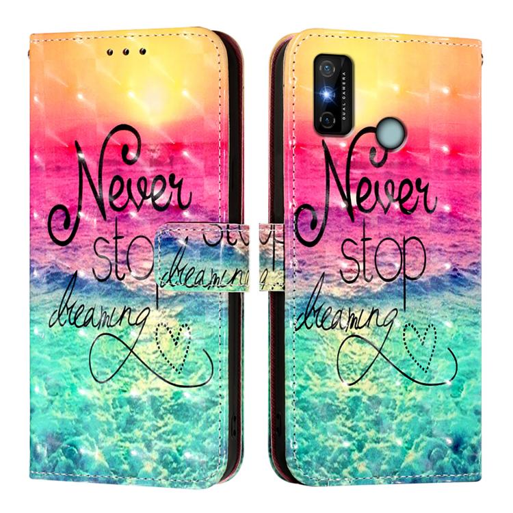 For Tecno Spark 6 Go 3D Painting Horizontal Flip Leather Phone Case
