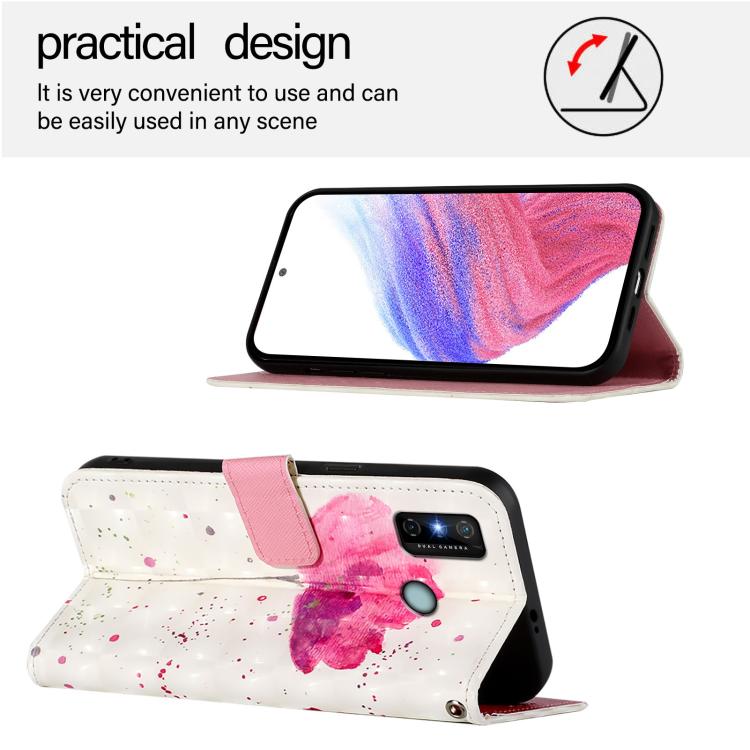 For Tecno Spark 6 Go 3D Painting Horizontal Flip Leather Phone Case