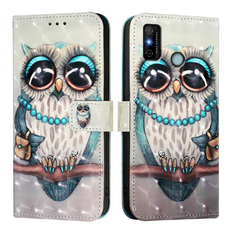 For Tecno Spark 6 Go 3D Painting Horizontal Flip Leather Phone Case