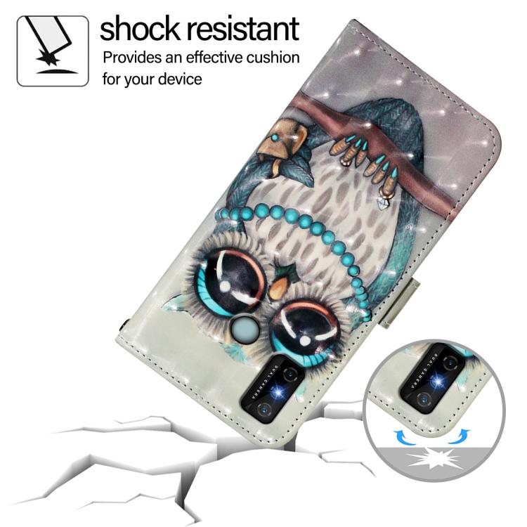 For Tecno Spark 6 Go 3D Painting Horizontal Flip Leather Phone Case