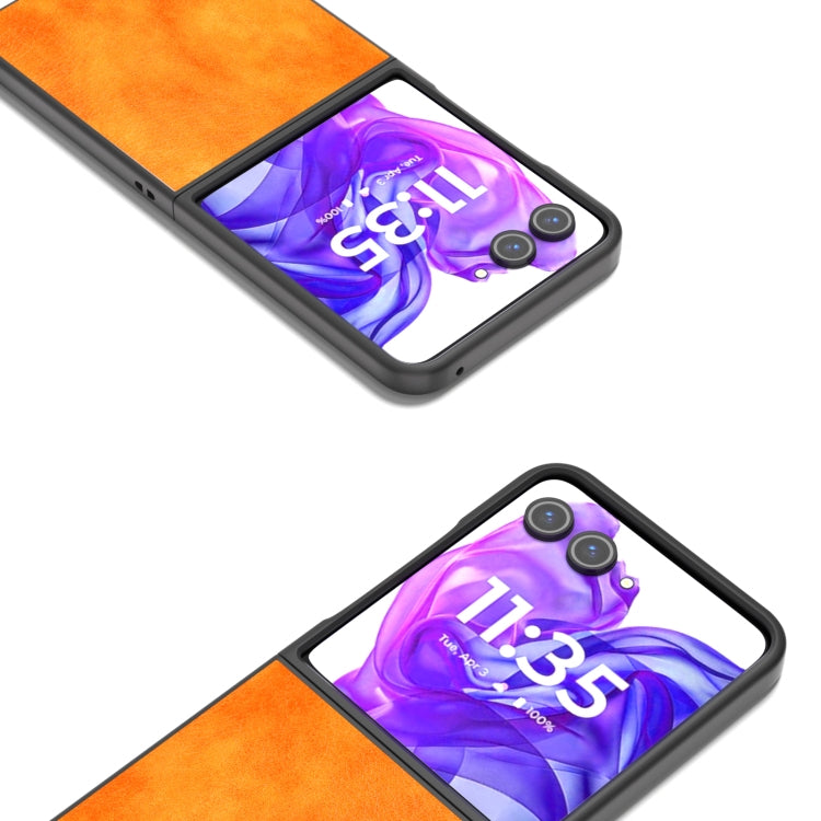 For Motorola Razr 50 Ultra Dual Color Lichi Texture PU Phone Case