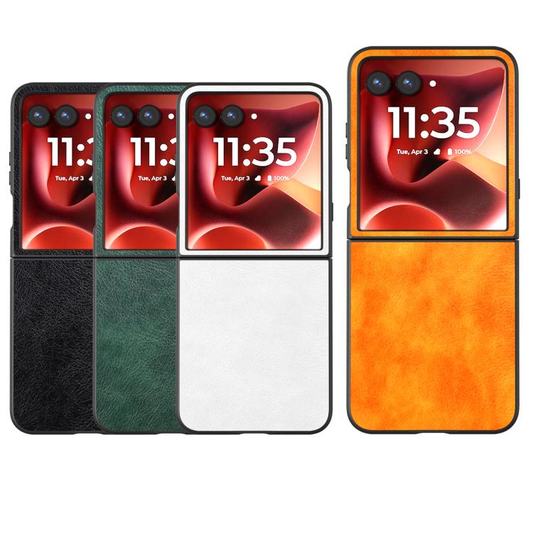 For Motorola Razr 60 Ultra Dual Color Lichi Texture PU Phone Case
