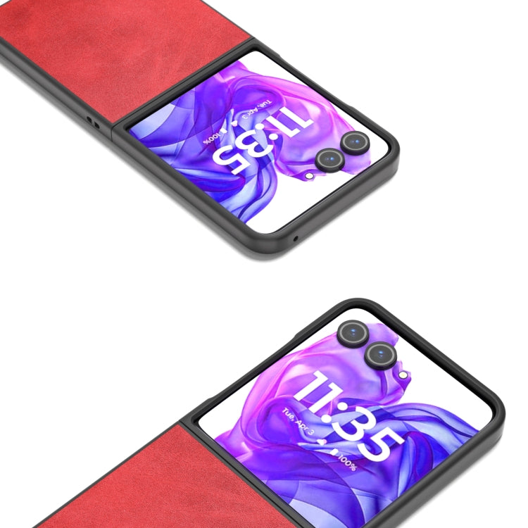 For Motorola Razr 50 Ultra Cowhide Texture PU Phone Case