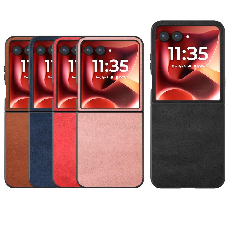 For Motorola Razr 60 Ultra Cowhide Texture PU Phone Case