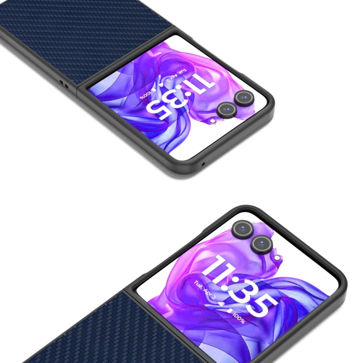 For Motorola Razr 50 Ultra Carbon Fiber Texture Protective Phone Case