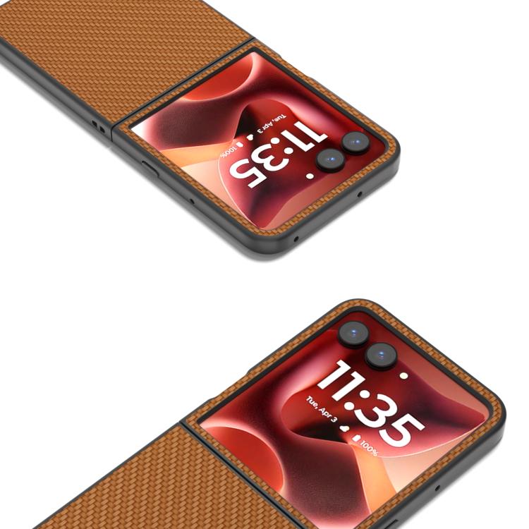 For Motorola Razr 60 Ultra Carbon Fiber Texture Protective Phone Case