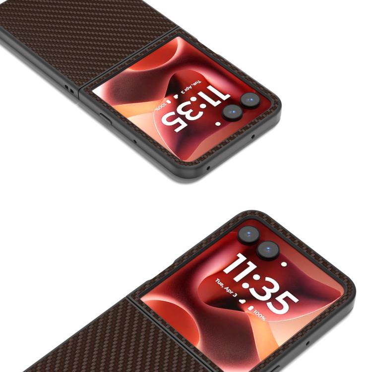 For Motorola Razr 60 Ultra Carbon Fiber Texture Protective Phone Case