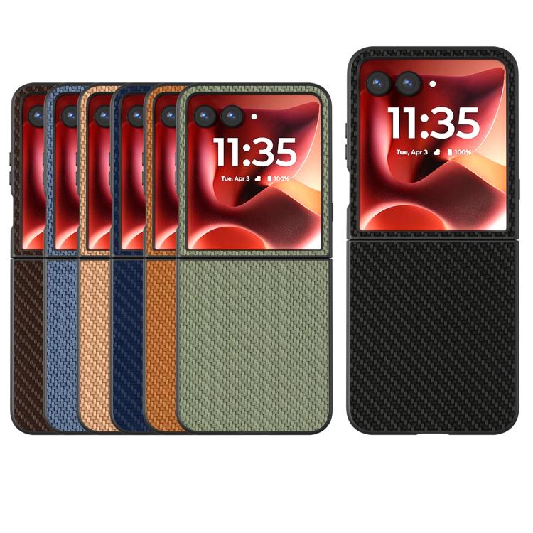 For Motorola Razr 60 Ultra Carbon Fiber Texture Protective Phone Case
