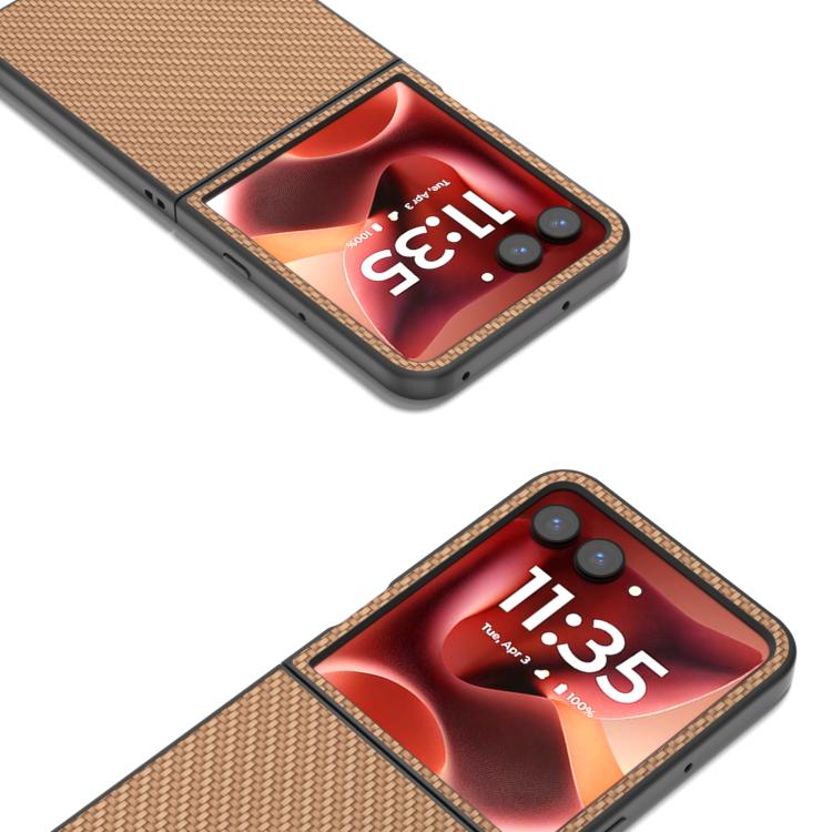 For Motorola Razr 60 Ultra Carbon Fiber Texture Protective Phone Case