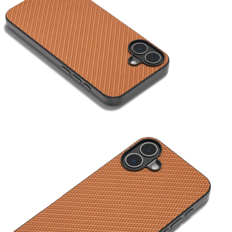 For iPhone 16 Carbon Fiber Texture Protective Phone Case