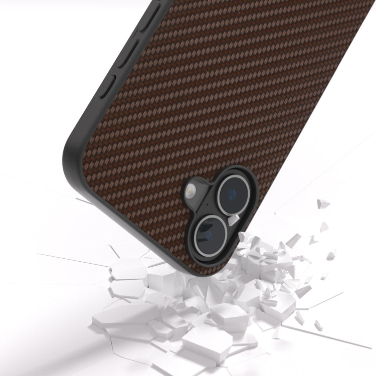 For iPhone 16 Carbon Fiber Texture Protective Phone Case