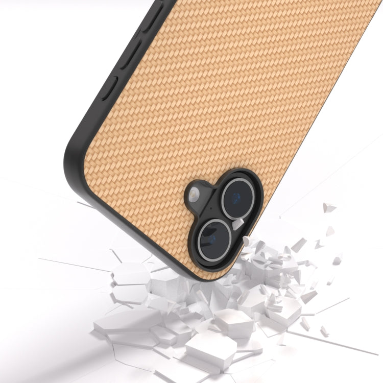 For iPhone 16 Carbon Fiber Texture Protective Phone Case
