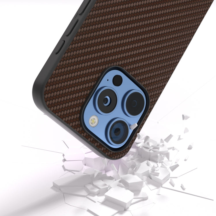 For iPhone 16 Pro Carbon Fiber Texture Protective Phone Case