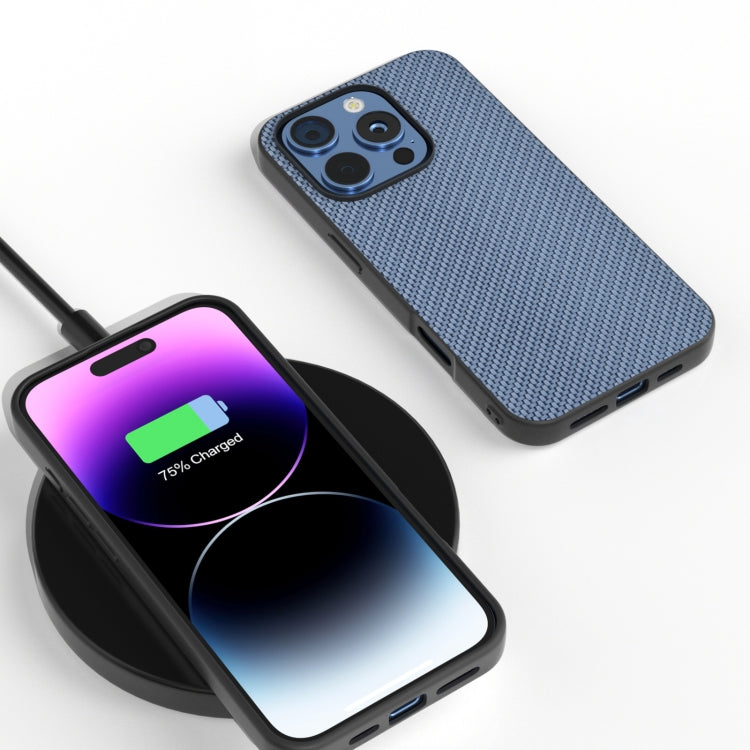 For iPhone 16 Pro Max Carbon Fiber Texture Protective Phone Case