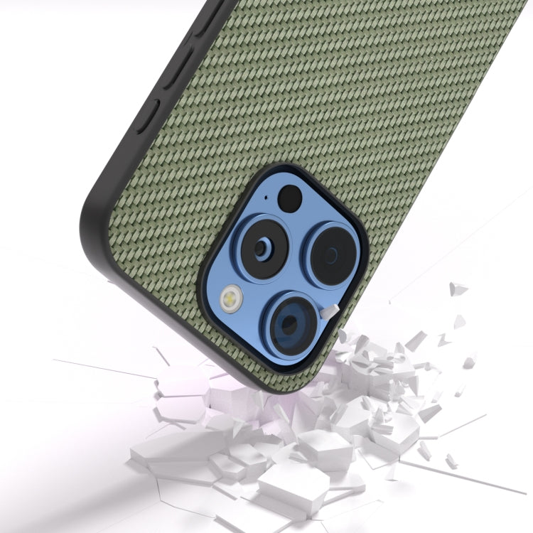 For iPhone 16 Pro Max Carbon Fiber Texture Protective Phone Case