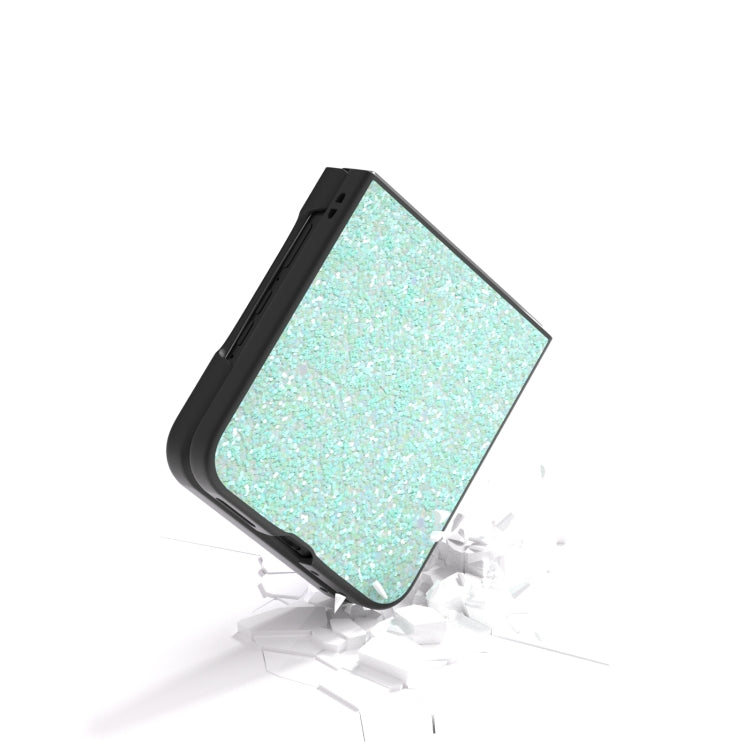 For Motorola Razr 50 Ultra Black Frame Colorful Glitter Phone Case