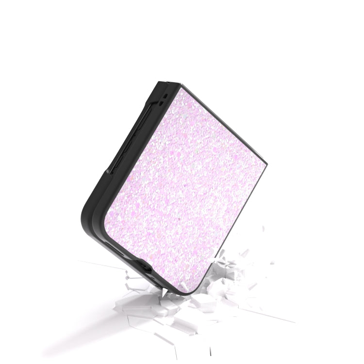 For Motorola Razr 50 Ultra Black Frame Colorful Glitter Phone Case