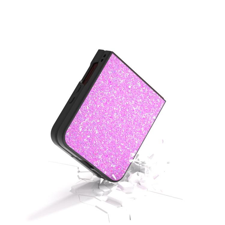 For Motorola Razr 60 Ultra Black Frame Colorful Glitter Phone Case