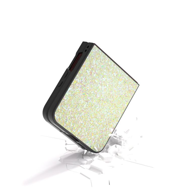 For Motorola Razr 60 Ultra Black Frame Colorful Glitter Phone Case