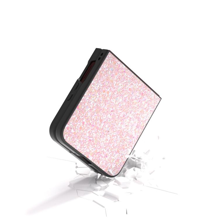 For Motorola Razr 60 Ultra Black Frame Colorful Glitter Phone Case