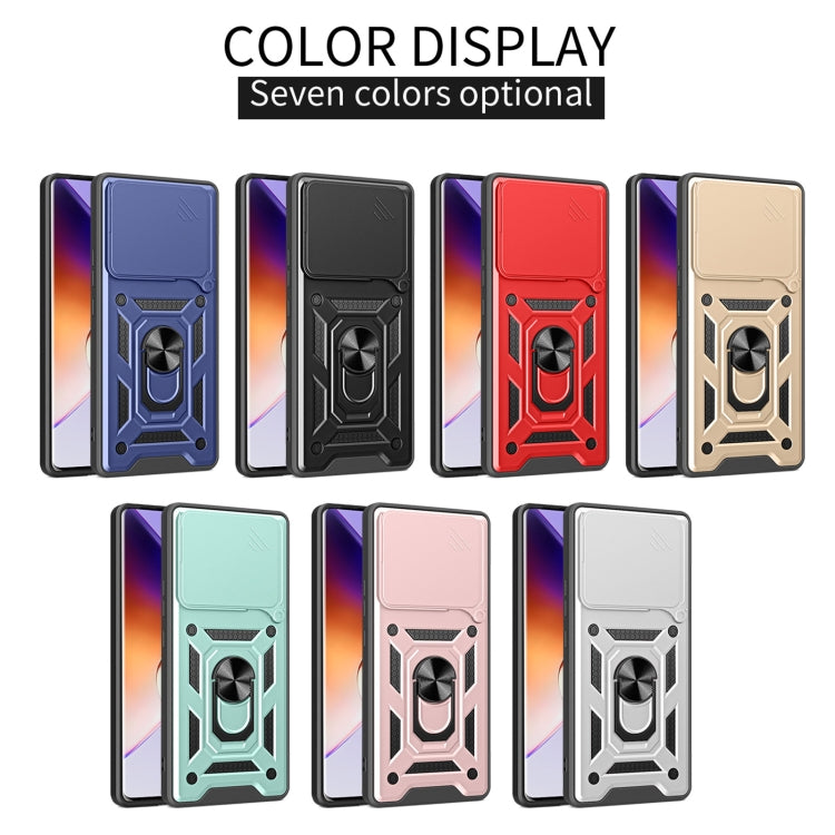 For Xiaomi Poco F6 Pro Sliding Camera Cover Design TPU+PC Phone Case