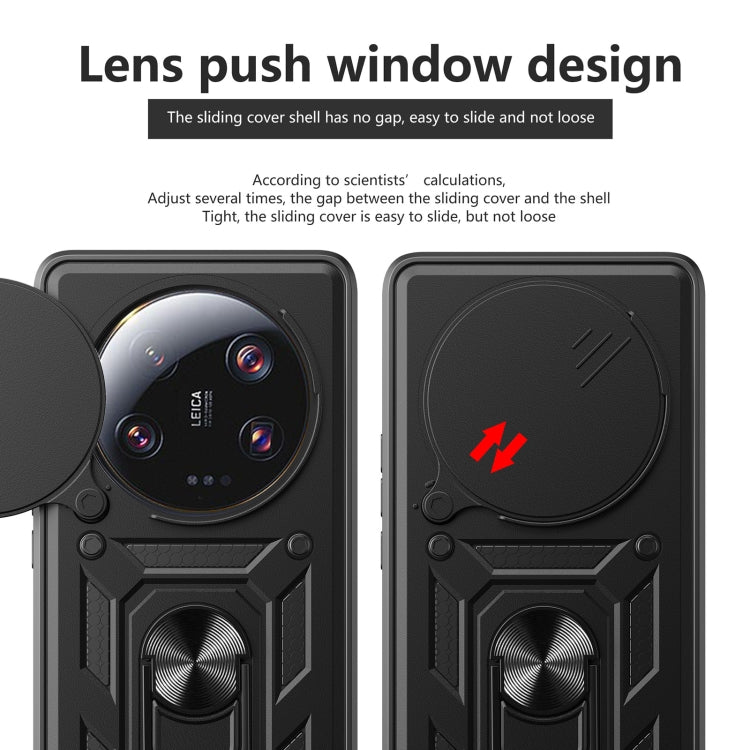 For Xiaomi 13 Ultra Sliding Camera Cover Design TPU+PC Phone Case