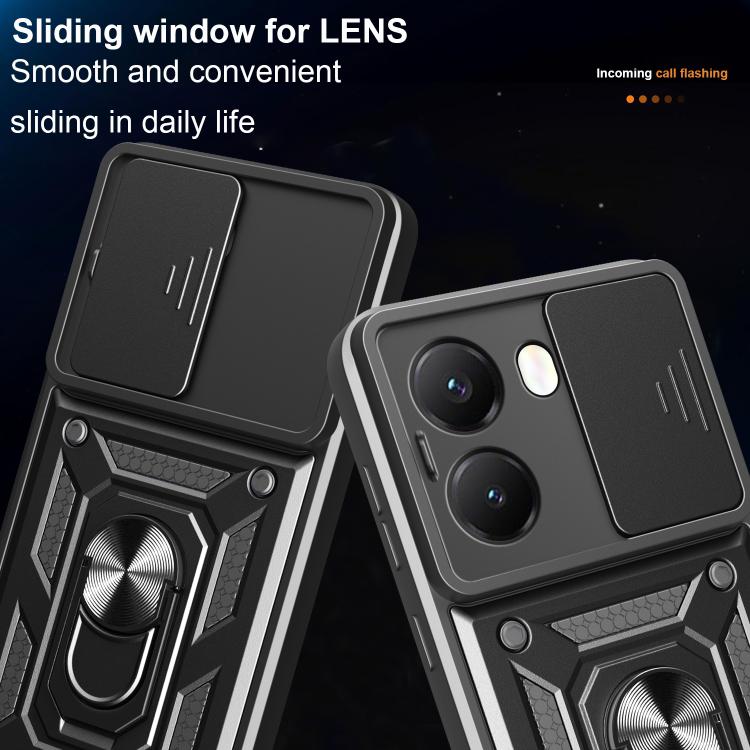 For Xiaomi Poco X7 Pro 5G Global Sliding Camera Cover Design TPU+PC Phone Case