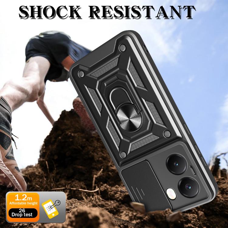For Xiaomi Poco X7 Pro 5G Global Sliding Camera Cover Design TPU+PC Phone Case